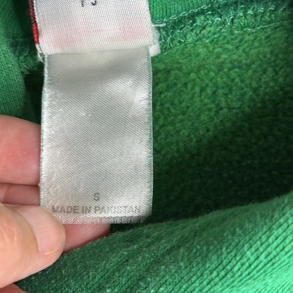 Vintage Badger Sport North Dakota Fighting Sioux Green Hooded Sweatshirt Small - Picture 8 of 11